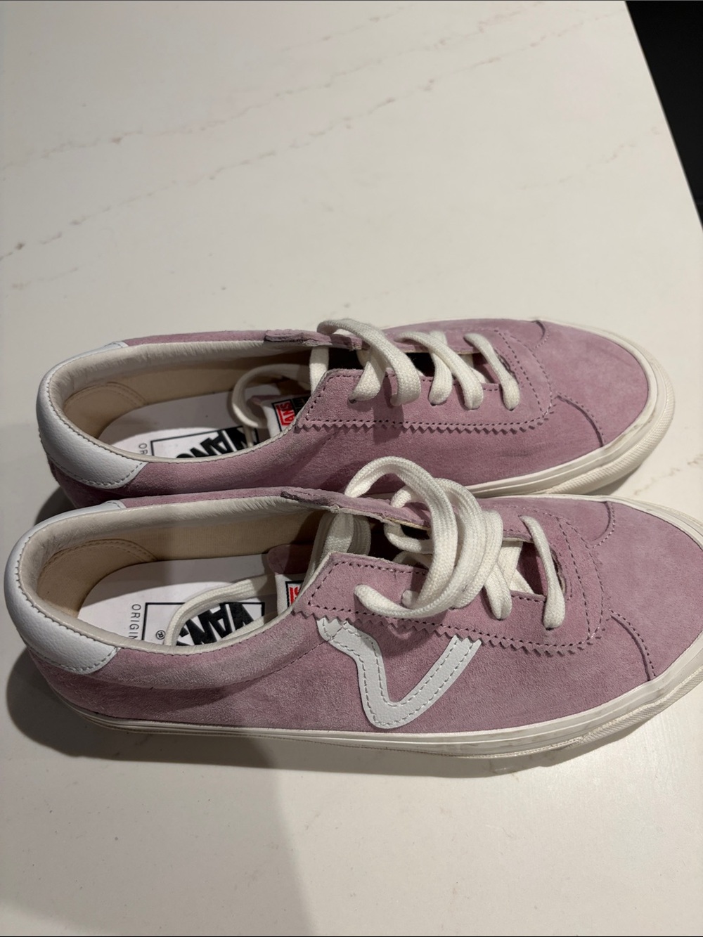 New without tags Vans Women’s Suede Lace-Up Sneakers in Lavender Pink